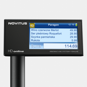 drukarka fiskalna Novitus HD online z wyświetlaczem